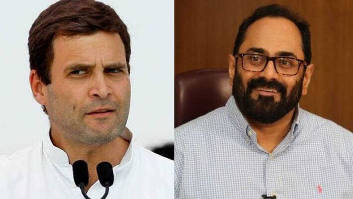 rajeev chandrasekhar retaliation to rahul gandhi who tries to tease prime minister narendra modi rajeev chandrasekhar retaliation to rahul gandhi who tries to tease prime minister narendra modi