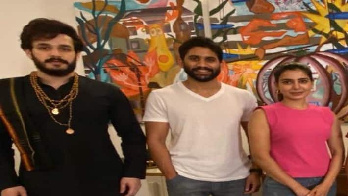 Akhil Akkineni Takes Ayyappa Deeksha Akhil Akkineni Takes Ayyappa Deeksha
