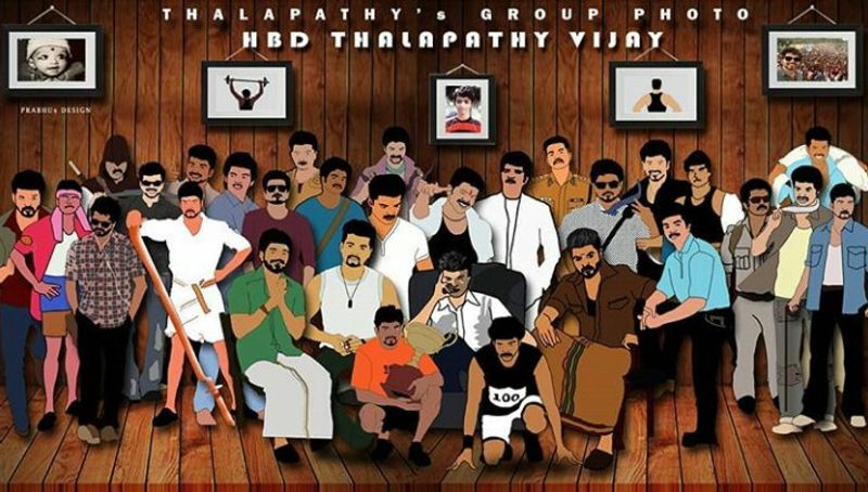 ஒட்டு மொத்த தளபதி கெட்டப்பையும் ஒரே புகைப்படத்தில் போஸ் கொடுக்க வைத்த ரசிகர்