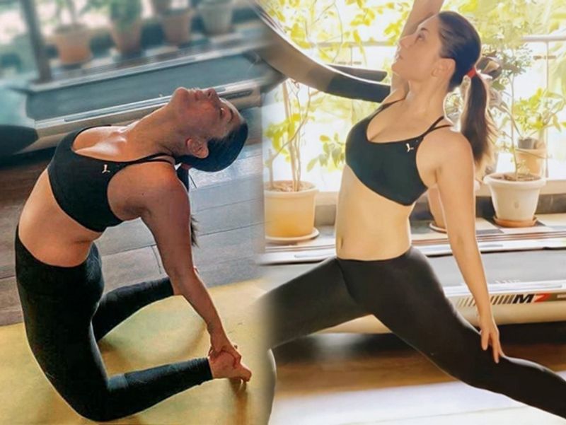 Kareena Kapoor Khan practising these difficult yoga asanas