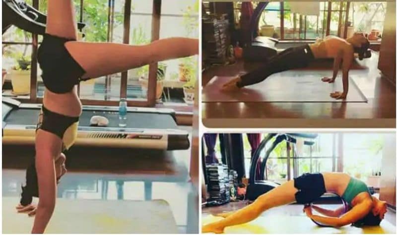 Kareena Kapoor Khan practising these difficult yoga asanas