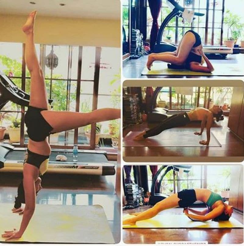 Kareena Kapoor Khan practising these difficult yoga asanas