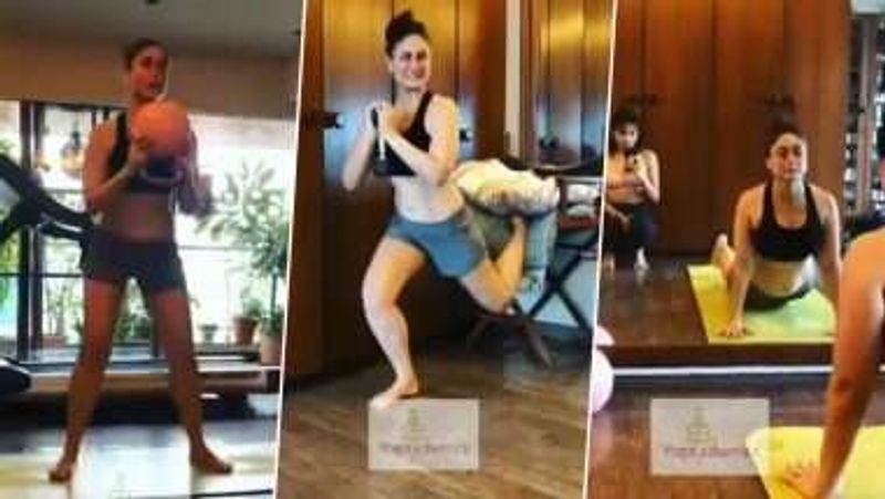 Kareena Kapoor Khan practising these difficult yoga asanas