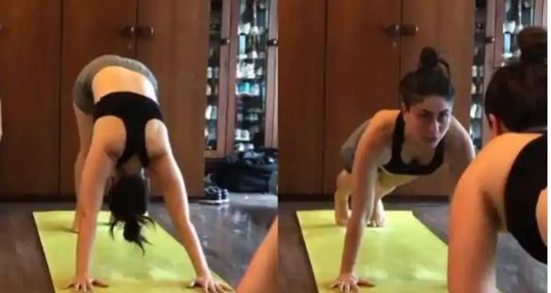 Kareena Kapoor Khan practising these difficult yoga asanas
