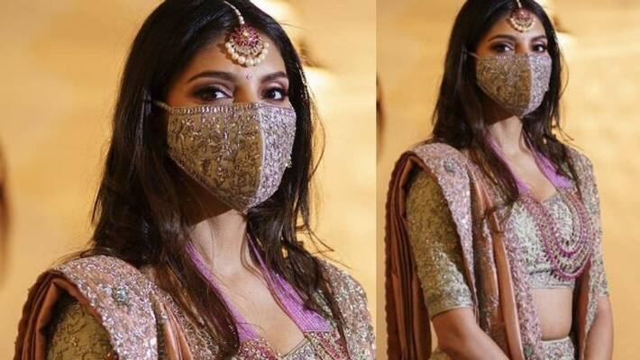 fiancee of actor rana daggubati shares picture of designer mask fiancee of actor rana daggubati shares picture of designer mask