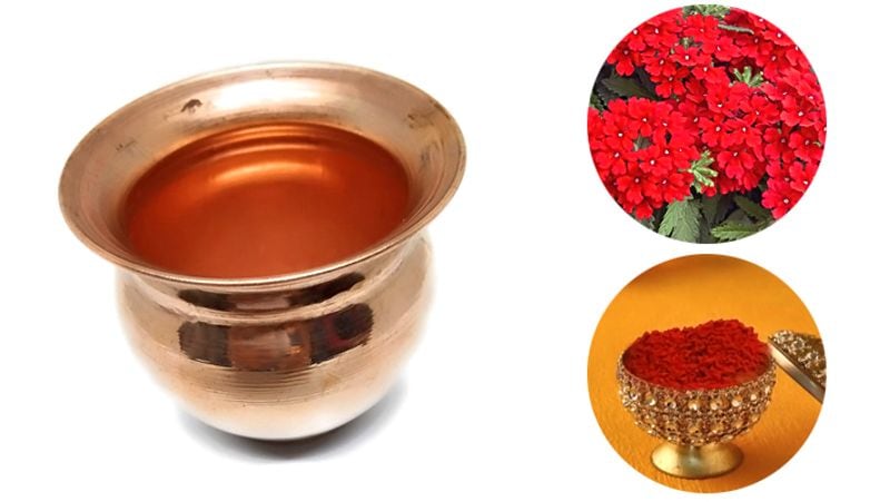 1. तांबे के लोटे में पानी लेकर उसमें लाल रंग के फूल व कुंकुम मिलाने से सूर्यदोष में कमी आती है।

