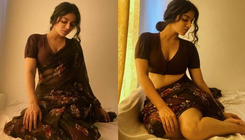 Actress wamiqa gabi saree photos goes viral