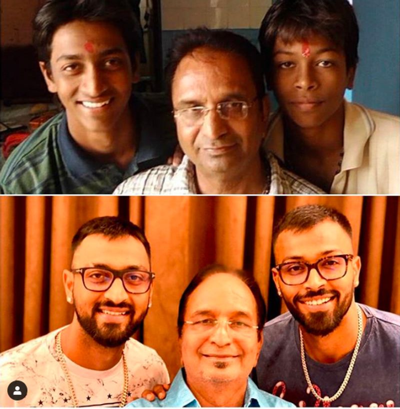 इससे पहले पंड्या ने फादर्स डे पर अपने भाई क्रूणाल और पिता के साथ तस्वीरों का एक कोलाज साझा किया था। इसमें पिता के साथ दोनों भाइयों के बचपन की भी तस्वीर है। दोनों भाई क्रिकेटर हैं। 