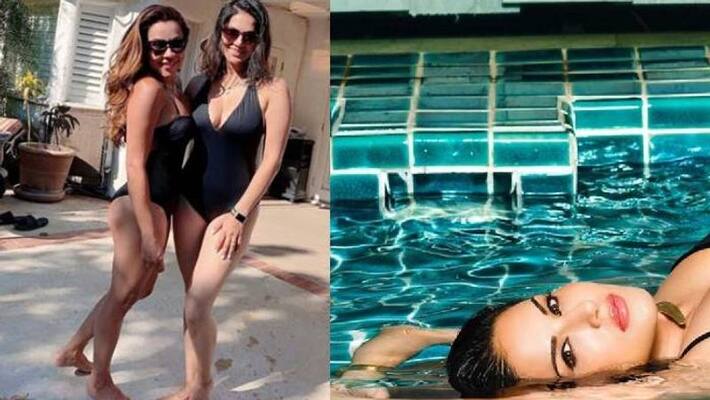 Sunny Leone Getting To Swim In Los Angeles Sunny Leone Getting To Swim In Los Angeles