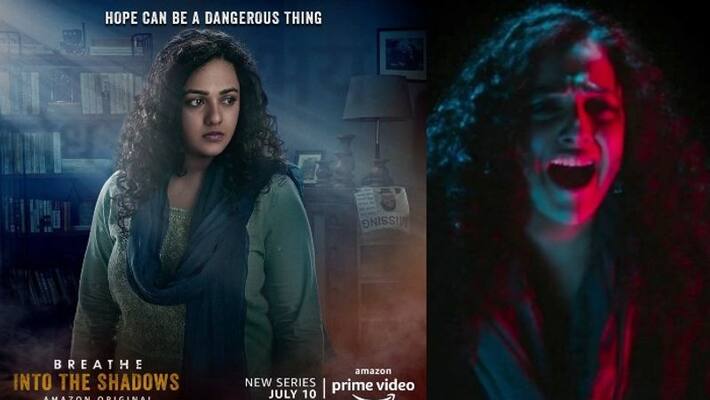 Breathe Into The Shadows Nithya Menen's look revealed with a poster Breathe Into The Shadows Nithya Menen's look revealed with a poster