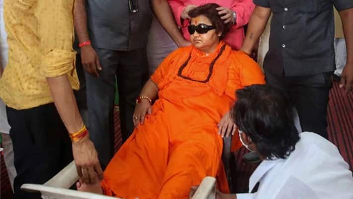 BJP MP Pragya Thakur Faints At Event In Bhopal Party Office BJP MP Pragya Thakur Faints At Event In Bhopal Party Office