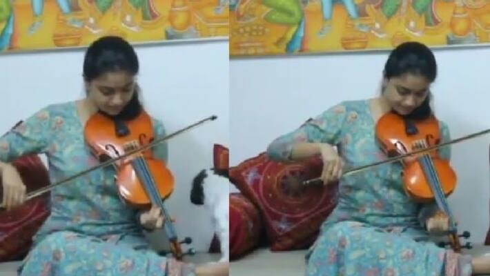 Keerthy Suresh Played Her Birthday Wish For Vijay On A Violin Keerthy Suresh Played Her Birthday Wish For Vijay On A Violin