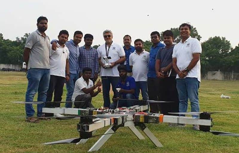 Thala Ajith Designed high Capacity Drone Tested For Coronavirus Disinfection Work Video Going Viral