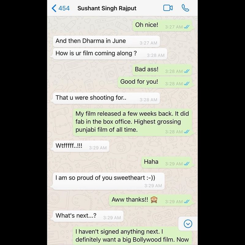 Sushant and American Dancer Private Chatting going Viral on social media