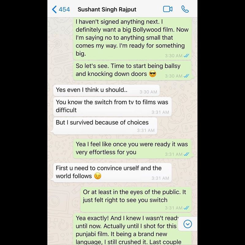 Sushant and American Dancer Private Chatting going Viral on social media