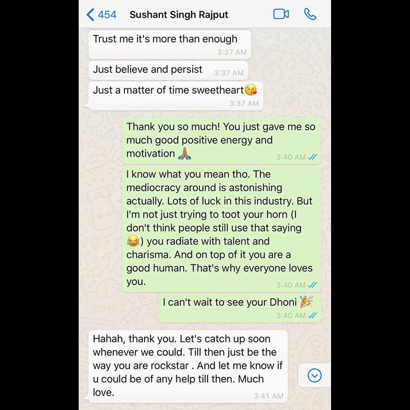 Sushant and American Dancer Private Chatting going Viral on social media