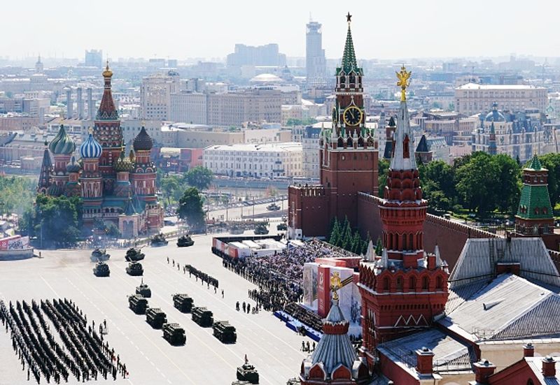 indian troops participate in victory day parade in moscow