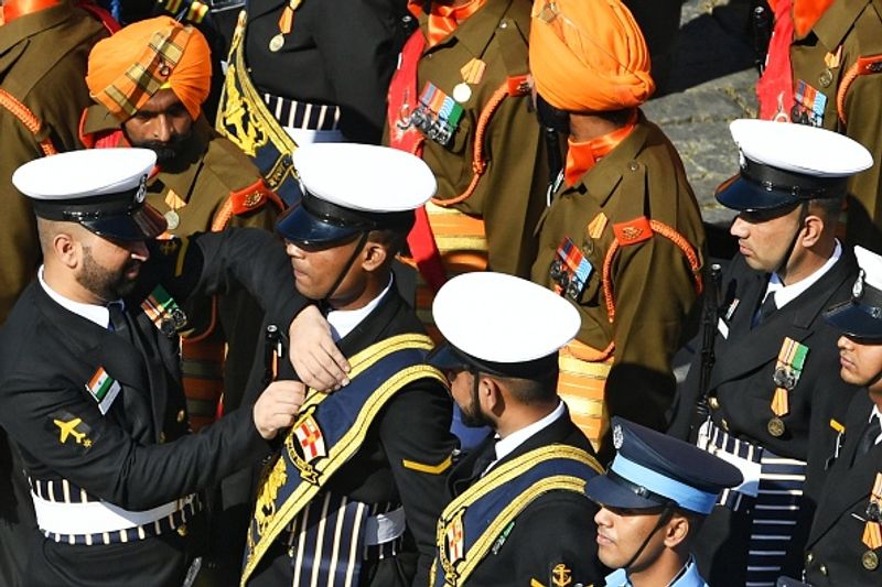 indian troops participate in victory day parade in moscow