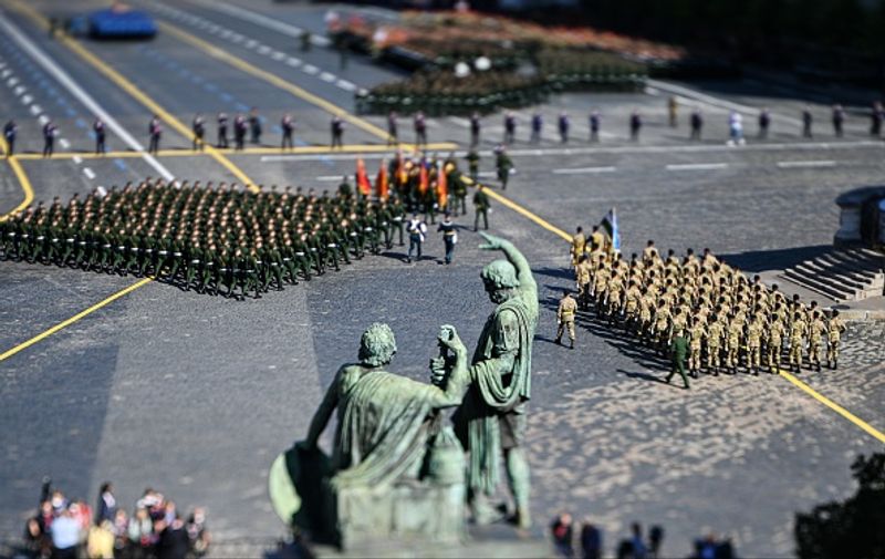 indian troops participate in victory day parade in moscow