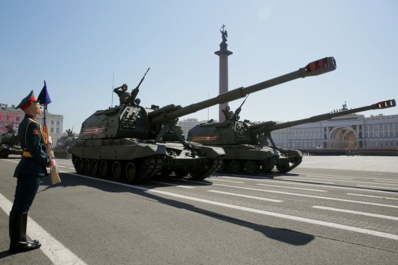 indian troops participate in victory day parade in moscow