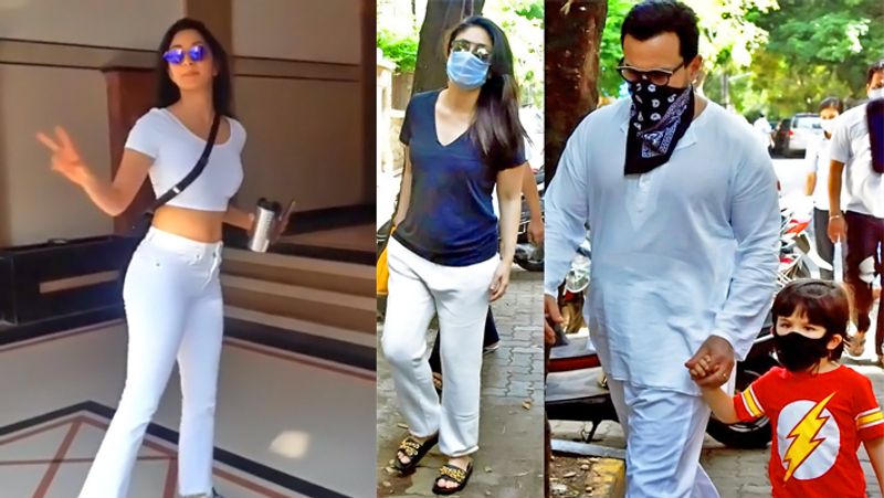 इस दौरान सैफ अली खान सफेद कुर्ते-पायजामे में दिखे, जबकि करीना कपूर कैजुअल लुक में नजर आईं। बता दें कि पिछली बार जब सैफ मरीन ड्राइव में परिवार संग सैर करने निकले थे तो उन्होंने मास्क नहीं पहना हुआ था। इस वजह से उन्हें सोशल मीडिया पर खूब ट्रोल किया गया था। 