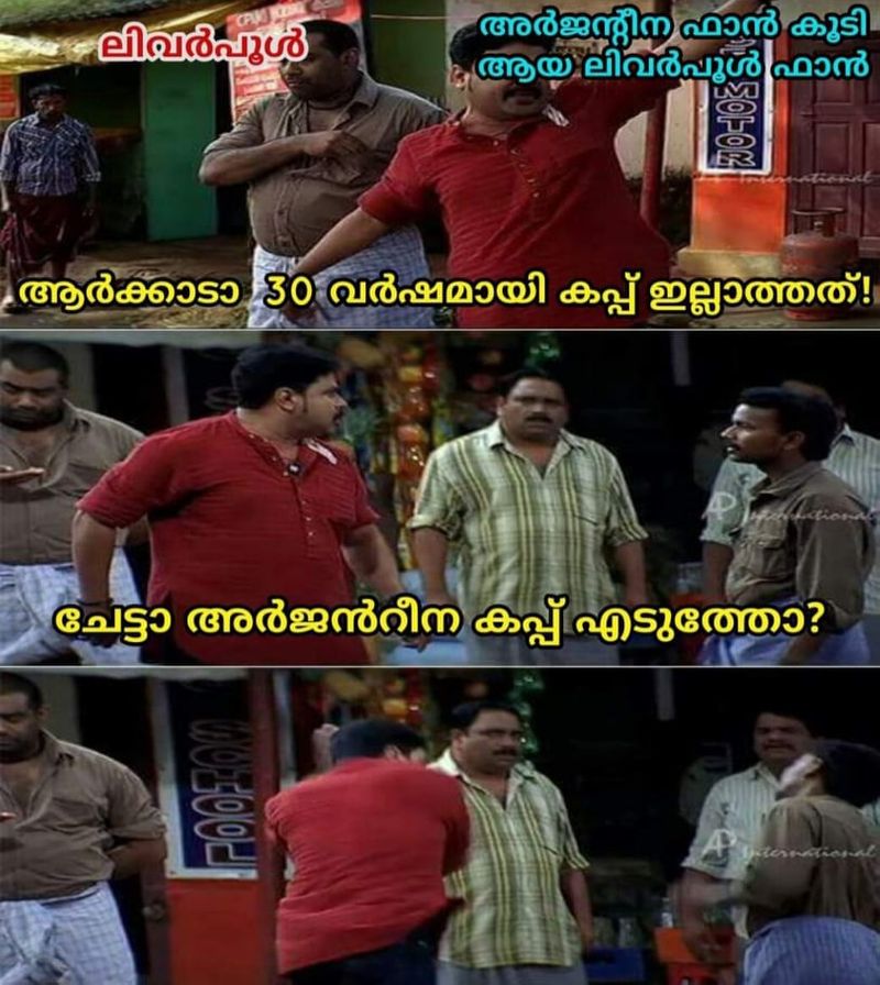 social media troll rcb and argentina over liverpool epl tittle