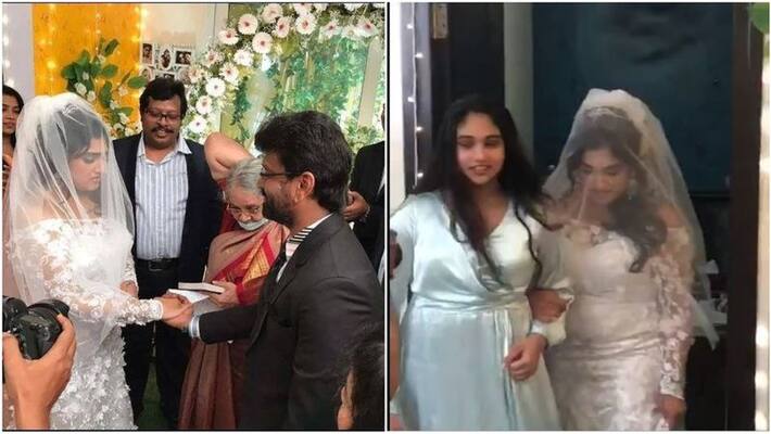Bigboss Fame Vanitha Vijaykumar Daughter Who Brings the mother to her wedding Video Going Viral Bigboss Fame Vanitha Vijaykumar Daughter Who Brings the mother to her wedding Video Going Viral