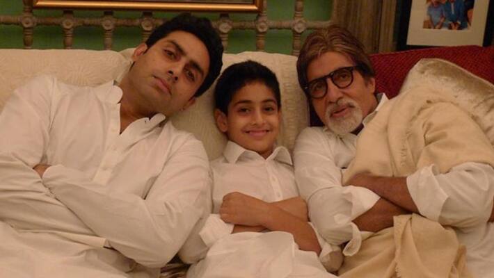 amitabh bachchan shares photo with son abhishek bachchan and grandson KPJ amitabh bachchan shares photo with son abhishek bachchan and grandson KPJ