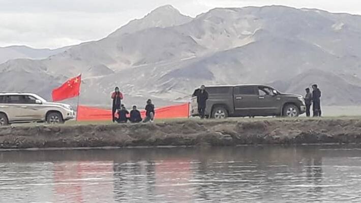 Chinese soldiers protest when Indian villagers were celebrating the birthday of the Dalai Lama ckm Chinese soldiers protest when Indian villagers were celebrating the birthday of the Dalai Lama ckm