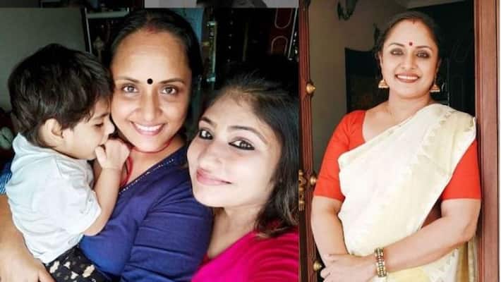 uppum mulakum actress nisha sarangh shared a selfie with her daughter and grand son uppum mulakum actress nisha sarangh shared a selfie with her daughter and grand son