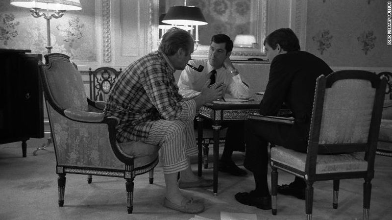 us presidents working from home photos