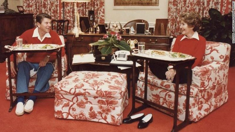 us presidents working from home photos