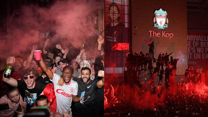 Liverpool fans continue their celebration in Corona, Liverpool club could face punishment sp Liverpool fans continue their celebration in Corona, Liverpool club could face punishment sp