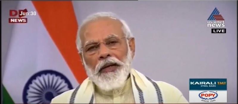 pm narendra modi address nation 30 june details