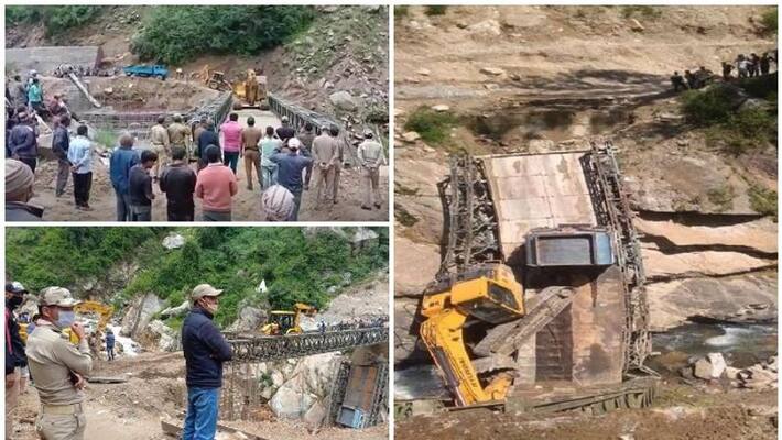 BRO rebuilds bridge on Munsyari Milam Road near India China border in Pithoragarh of Uttarakhand BRO rebuilds bridge on Munsyari Milam Road near India China border in Pithoragarh of Uttarakhand