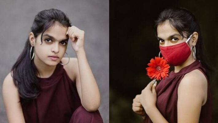 thanneer mathan dinangal movie fame gopika ramesh mask wear photo got viral on social media thanneer mathan dinangal movie fame gopika ramesh mask wear photo got viral on social media