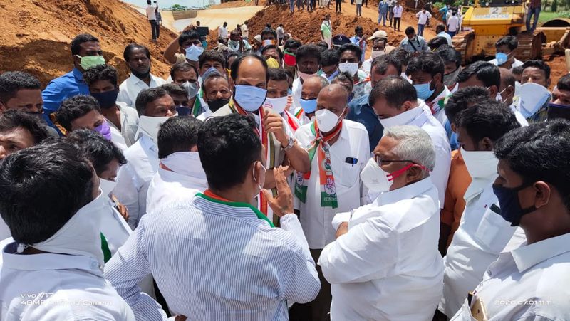 tpcc chief uttam kumar visits kondapochamma sagar project in siddipet