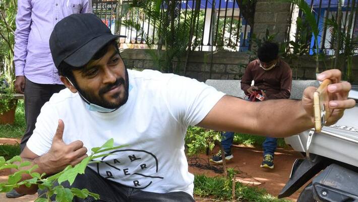 Hushaaru Fame Dinesh Accepts Green India Challenge Hushaaru Fame Dinesh Accepts Green India Challenge