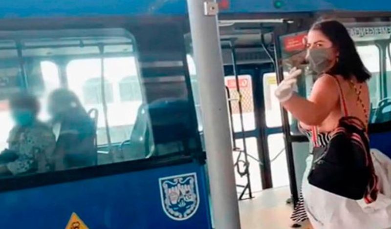 colombia police searching for adult star after making vulgar video on bus without face mask kph