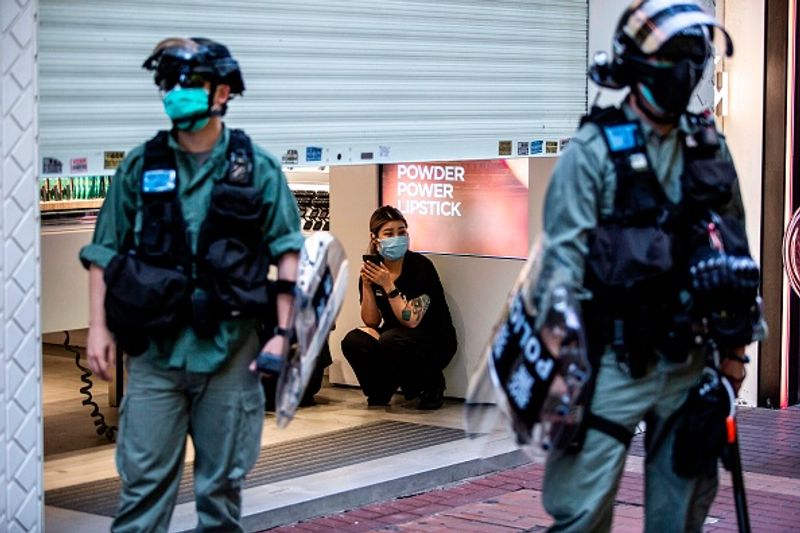 protesters took to the streets in hong kong