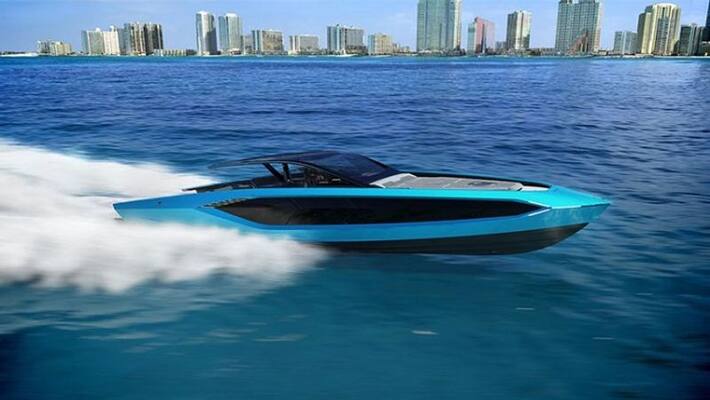 lamborghoni announced & designed a luxury speed boat called t-technomar for lamborghini 63 lamborghoni announced & designed a luxury speed boat called t-technomar for lamborghini 63