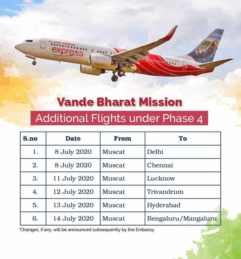 more flights from muscat in vande bharat fourth phase
