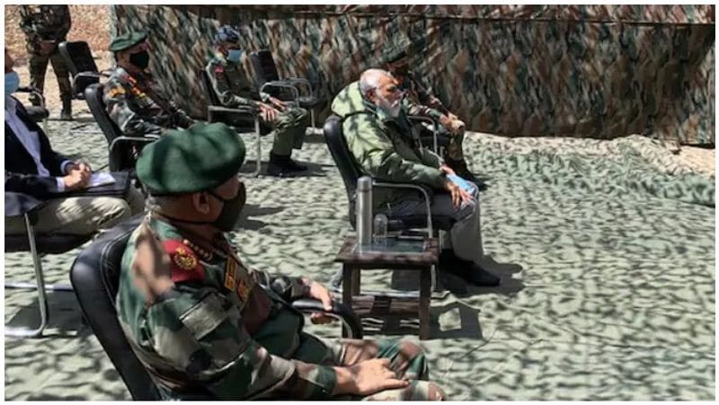 PM Narendra Modi reaches Leh to review security situation interact with soldiers amid stand off with China BSS