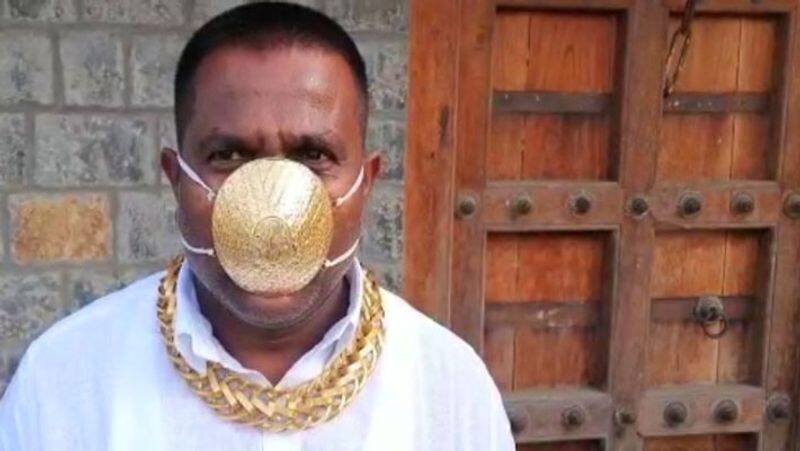 Coronavirus Pune man wears golden mask worth Rs 2.89 lakh; not sure about its effectiveness