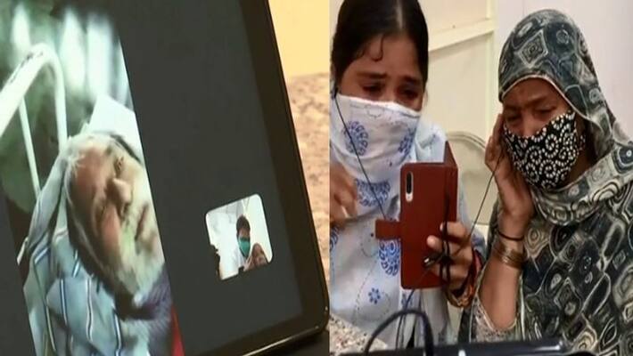 corona patients in hospital can be connected with family by video calling BRT corona patients in hospital can be connected with family by video calling BRT