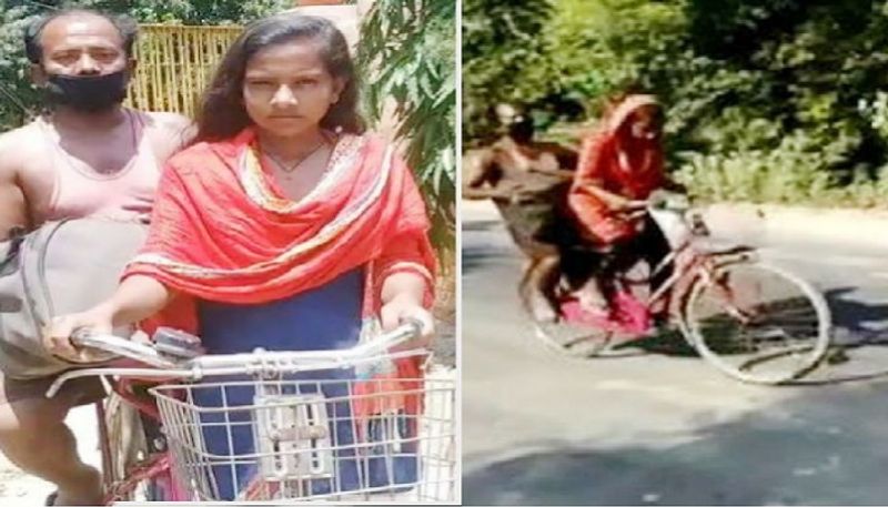 ज्योति बताती है कि, रास्ते में कई ट्रक वाले थे, जो लोगों को ले जा रहे थे, हमने जब मदद मांगी तो उन्होंने 6000 रुपए की मांग किए थे। लेकिन, हमारे पास इतने पैसे नहीं थे। इसलिए हम साइकिल से ही 10 मई को गुरूग्राम से चल पड़े थे और 16 मई की शाम घर आ गए थे।
(फाइल फोटो)