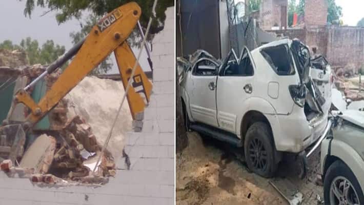 Police demolished Vikas Dubey house IG said illegal occupation of land was made kpl Police demolished Vikas Dubey house IG said illegal occupation of land was made kpl