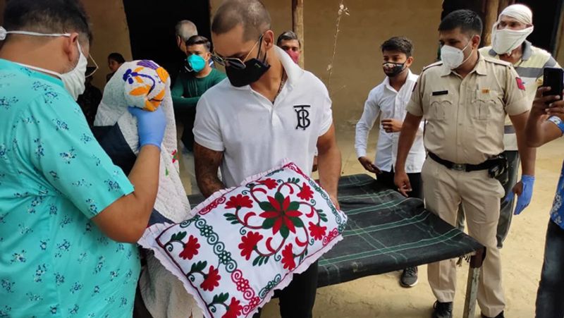 Covid 19 Shikhar Dhawan gives surprise to visit pakistani hindu refugees camps And donate toilet Cricket kit Also KPY