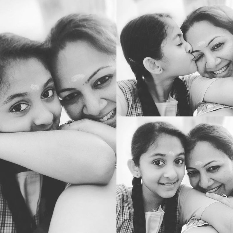 மகளின் பாச முத்தத்தில் உருகி போகும் அர்ச்சுமா