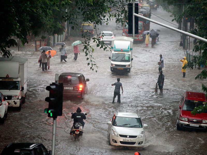 Mumbai hit by heavy rains and floods KPP